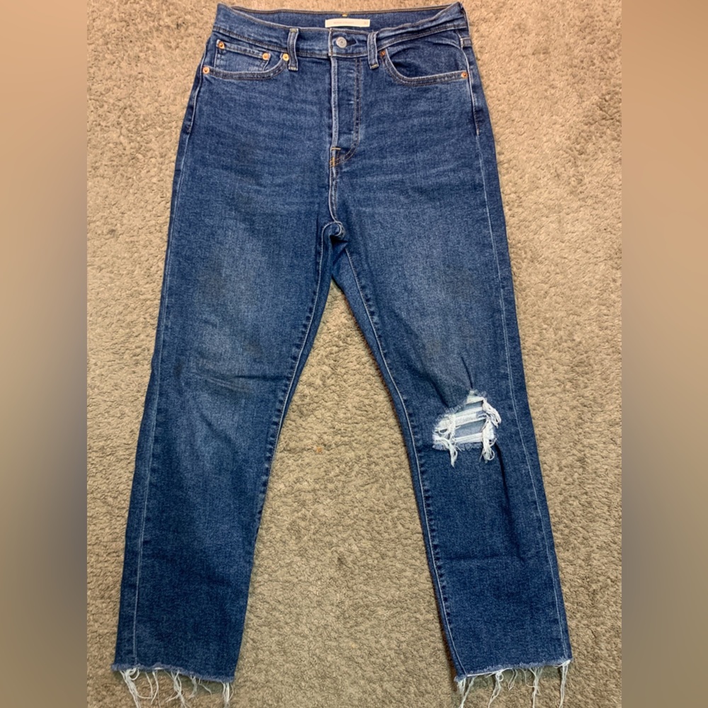 Levi's Blue Distressed Women's Jeans